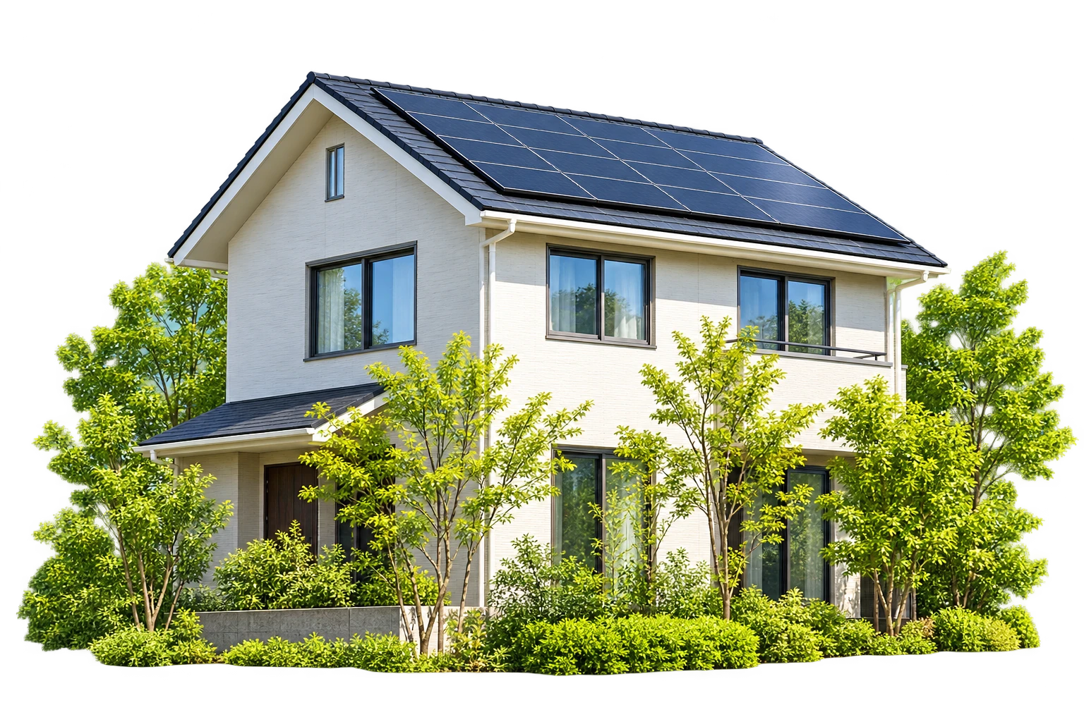 太陽光を暮らしに活かす住宅のイメージ