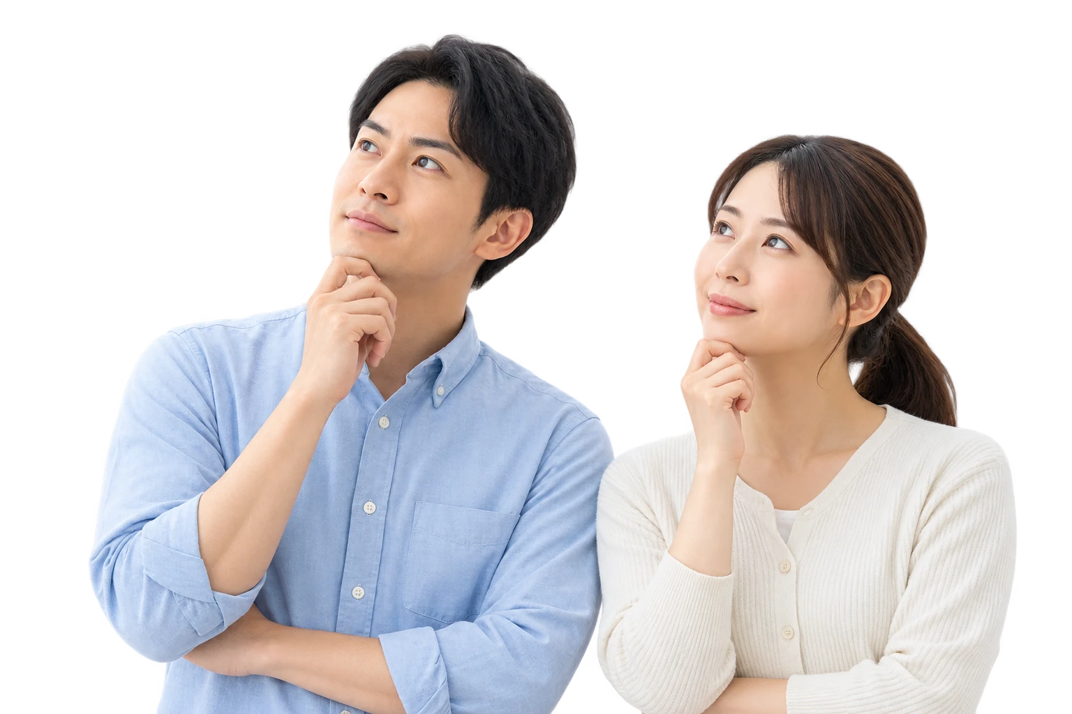 太陽光の導入を考えるご夫婦のイメージ