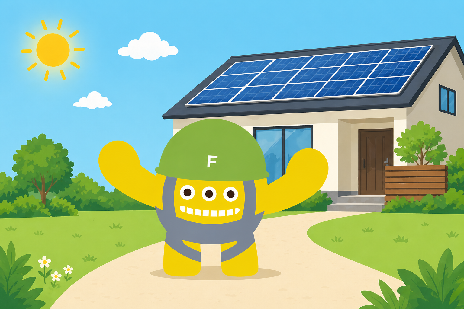 二和パワーテックのキャラクター ボンゴ君