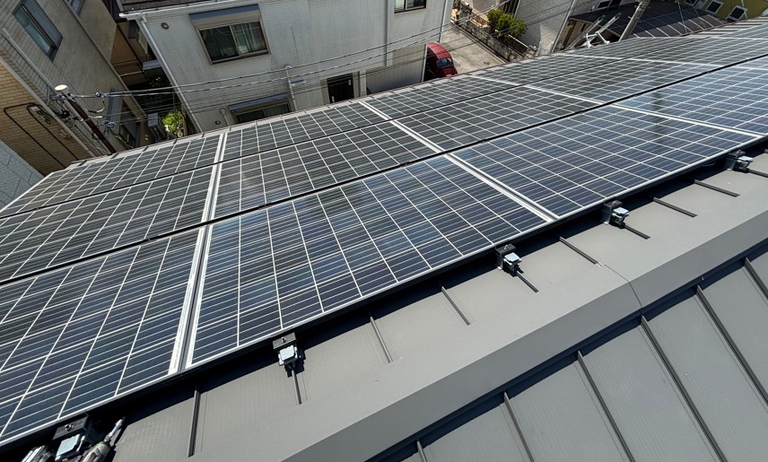 葛飾区青戸の太陽光発電と蓄電池の施工写真